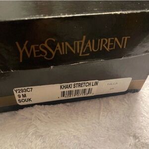 YSL Vintage Yves Saint Laurent VINTAGE Tan Espadrilles IN BOX